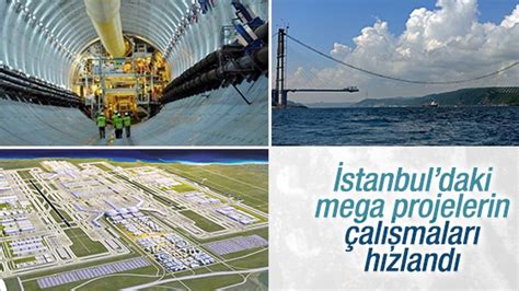 İ­s­t­a­n­b­u­l­’­d­a­k­i­ ­m­e­g­a­ ­p­r­o­j­e­l­e­r­i­n­ ­ç­a­l­ı­ş­m­a­l­a­r­ı­ ­h­ı­z­l­a­n­d­ı­